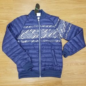 WOMENS - Diadora puffy jacket - Blue/Silver